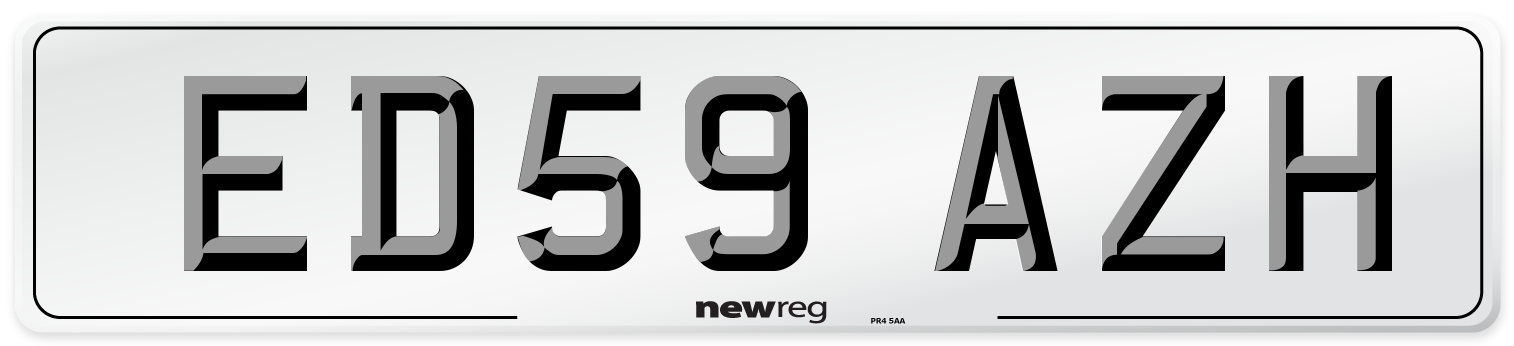 ED59 AZH Number Plate from New Reg